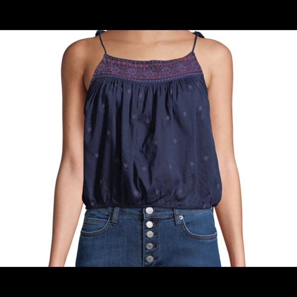 NWT Free People Embroidered Eternal Love Tank